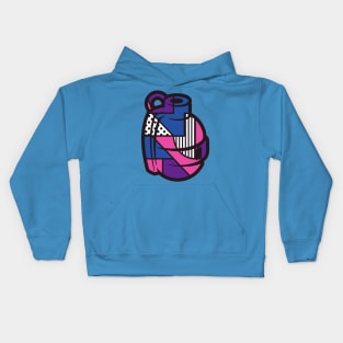 Abstract Grenade Geometric Shapes Kids Hoodie